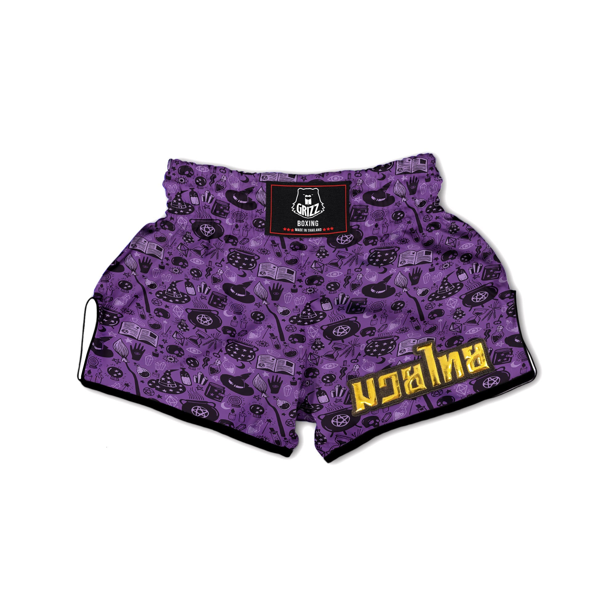 Wizard Magic Print Pattern Muay Thai Boxing Shorts-grizzshop