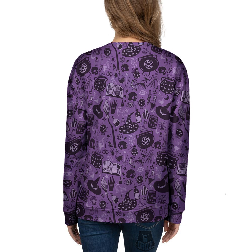 Wizard Magic Print Pattern Women's Sweatshirt-grizzshop