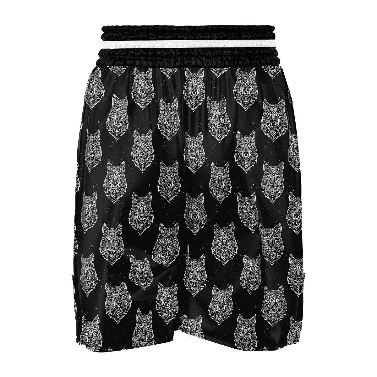 Wolf Native Tribal Print Pattern Boxing Shorts-grizzshop