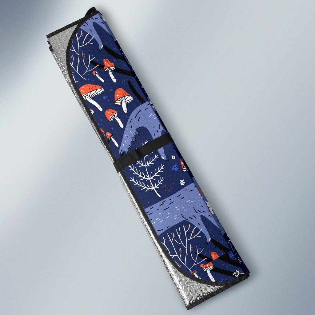 Wolf Cartoon Pattern Print Car Sun Shade-grizzshop