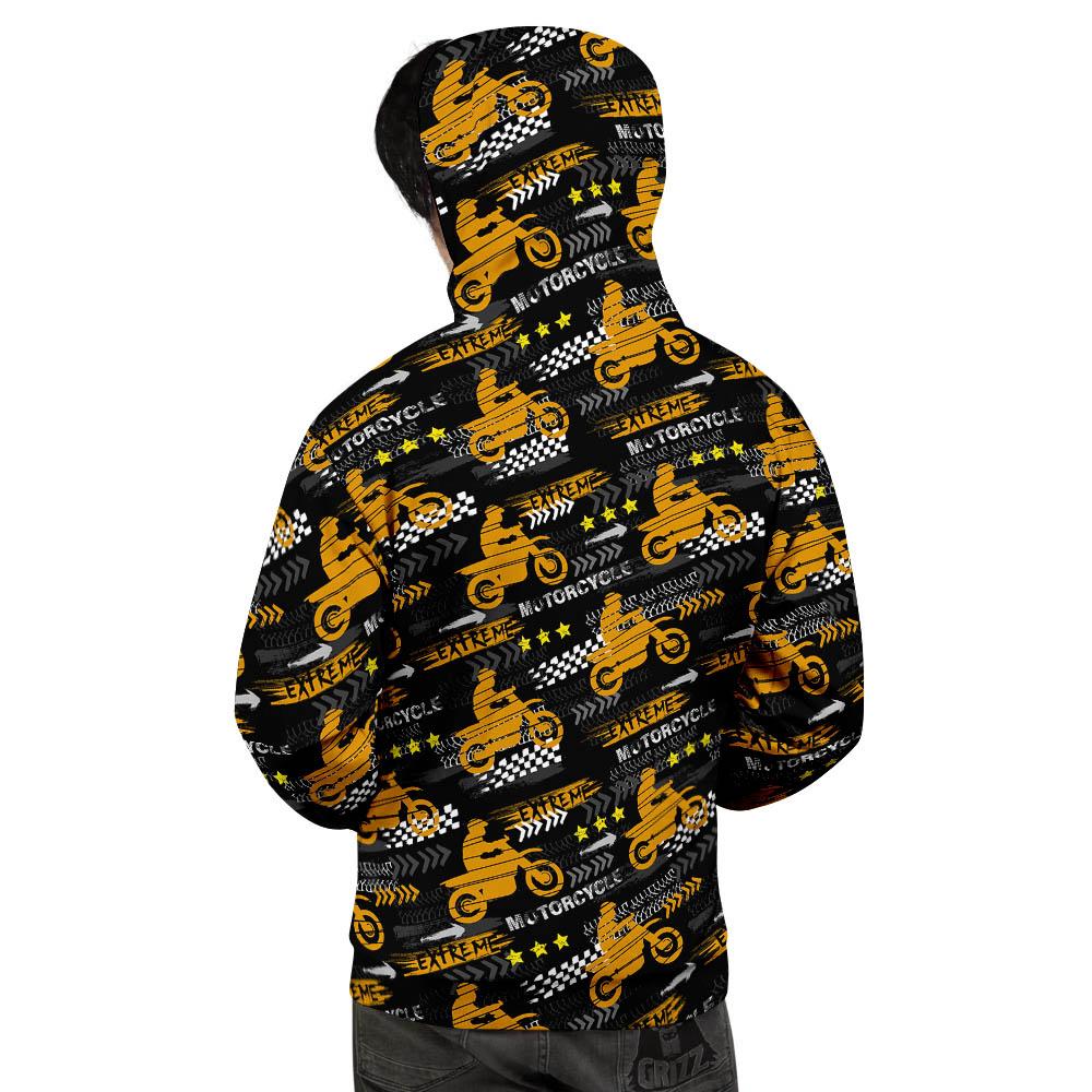 Words Motorcycle Print Pattern Men's Hoodie-grizzshop