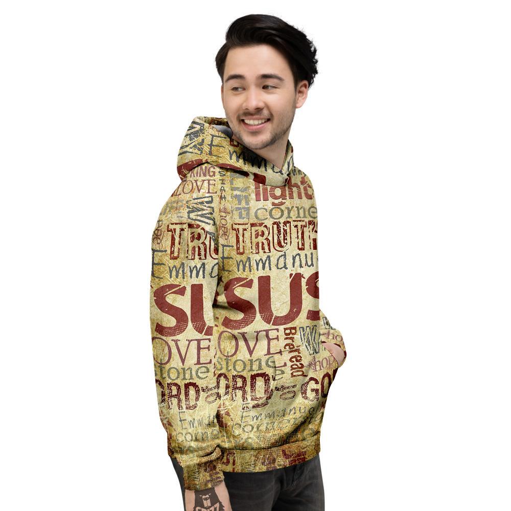 Words Old Religious Print Men's Hoodie-grizzshop