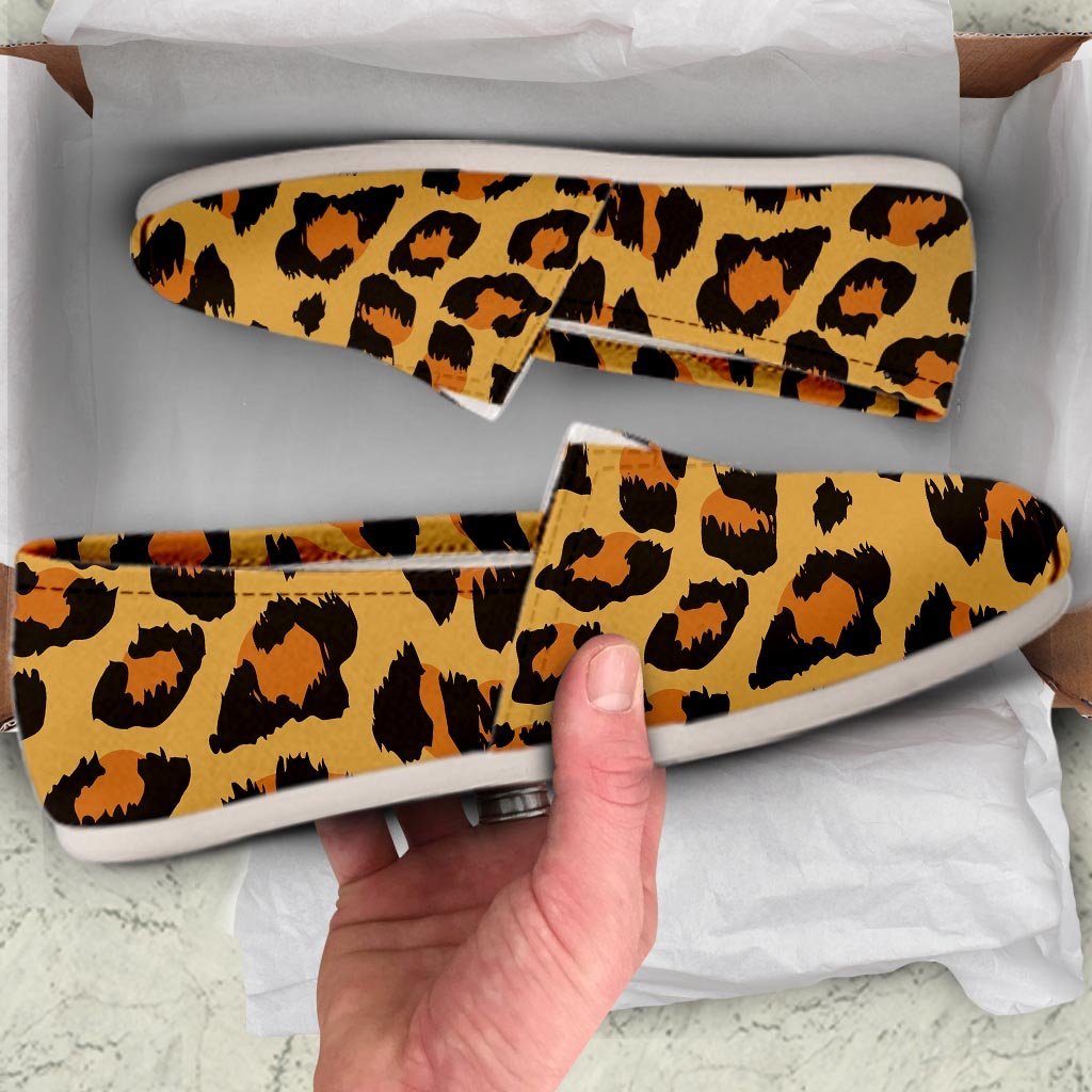 Yellow Cheetah Canvas Shoes-grizzshop