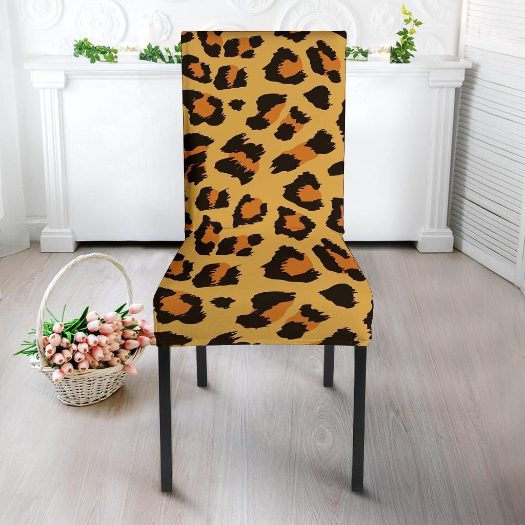 Yellow Cheetah Chair Cover-grizzshop