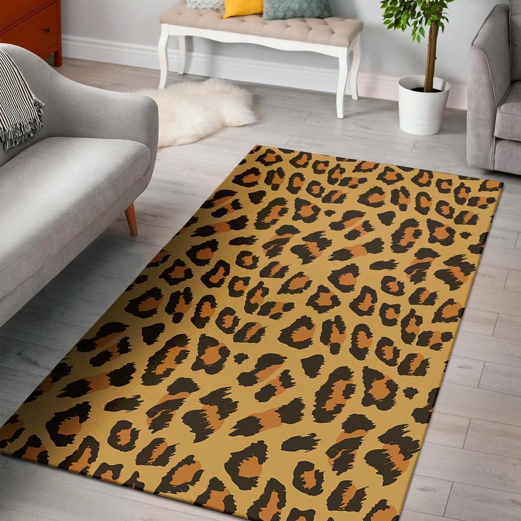 Yellow Cheetah Floor Mat-grizzshop