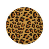 Yellow Cheetah Round Rug-grizzshop