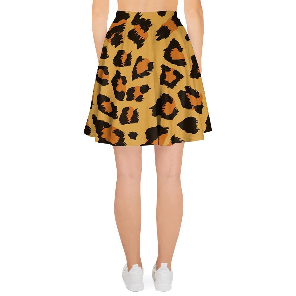 Yellow Cheetah Women's Skirt-grizzshop