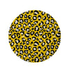 Yellow Leopard Round Rug-grizzshop