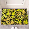 Yellow Monarch Butterfly Door Mat-grizzshop