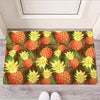 Yellow Neon Pineapple Hawaiian Print Door Mat-grizzshop