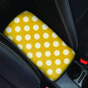 Yellow Polka Dot Car Console Cover-grizzshop