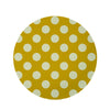 Yellow Polka Dot Round Rug-grizzshop