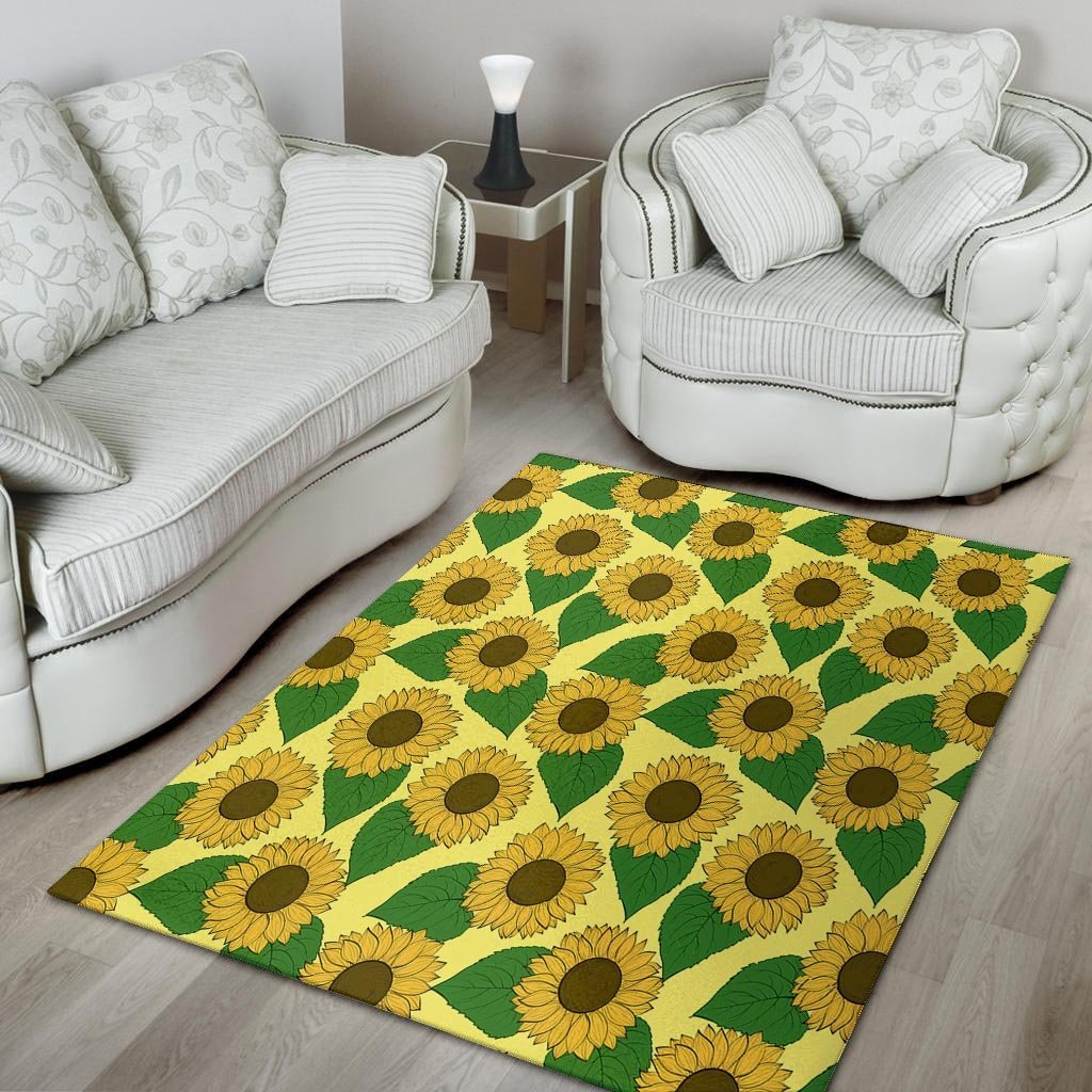 Yellow Sunflower Floor Mat-grizzshop