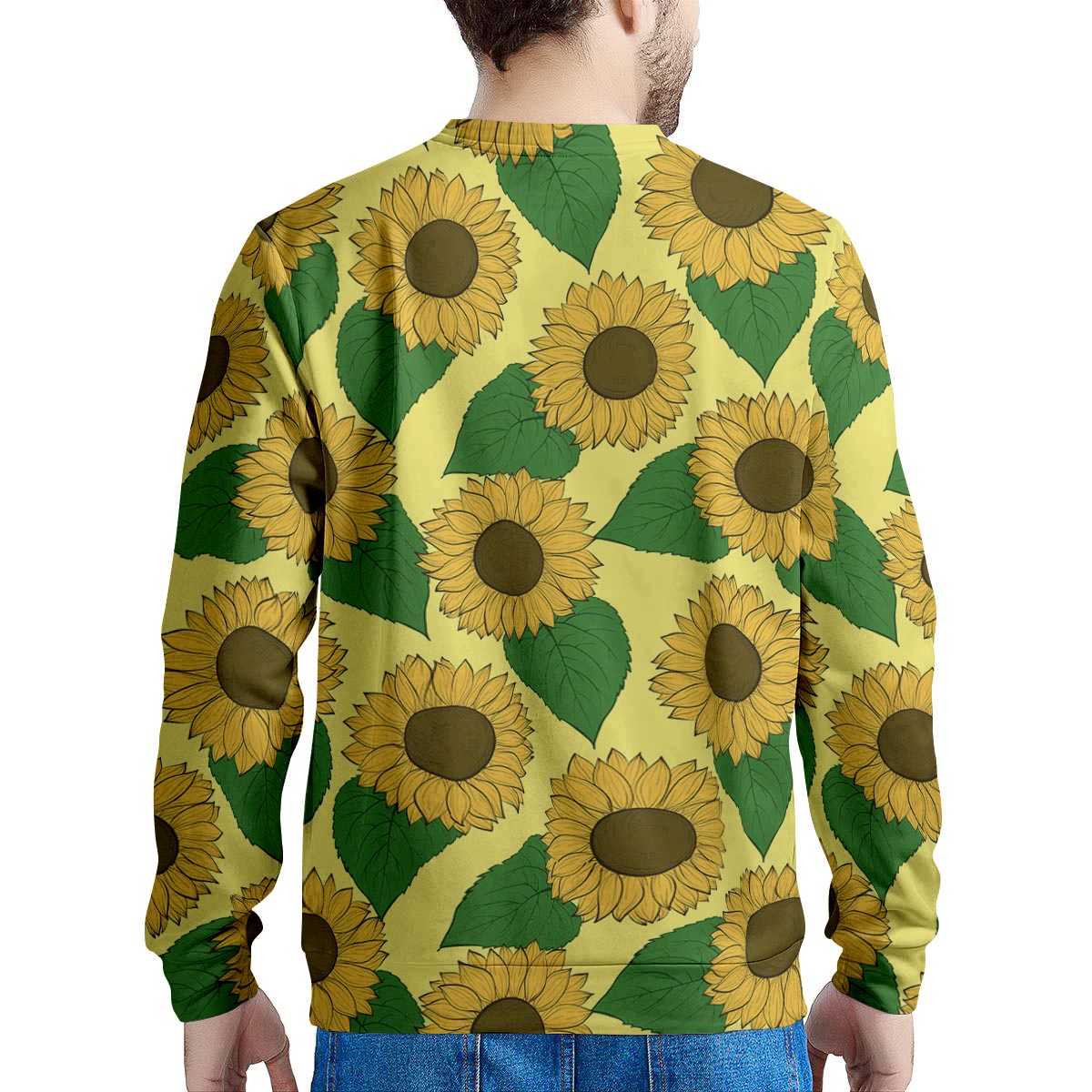 Yellow Sunflower Men's Sweatshirt-grizzshop