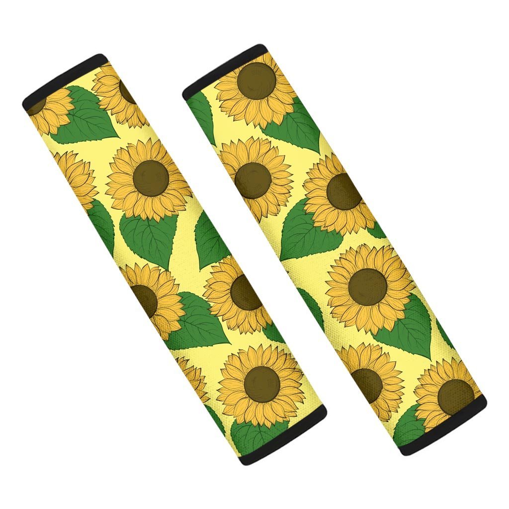 Yellow Sunflower Seat Belt Cover-grizzshop