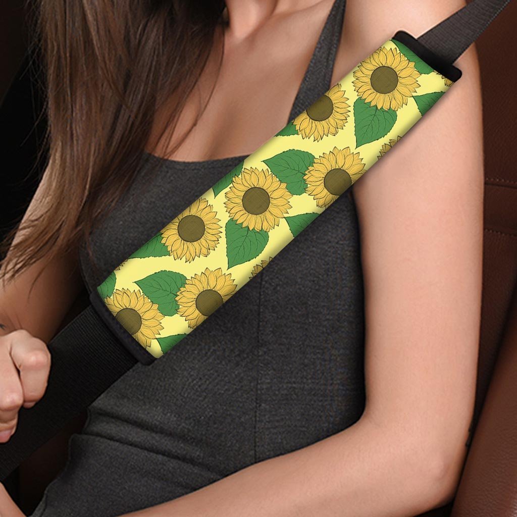 Yellow Sunflower Seat Belt Cover-grizzshop