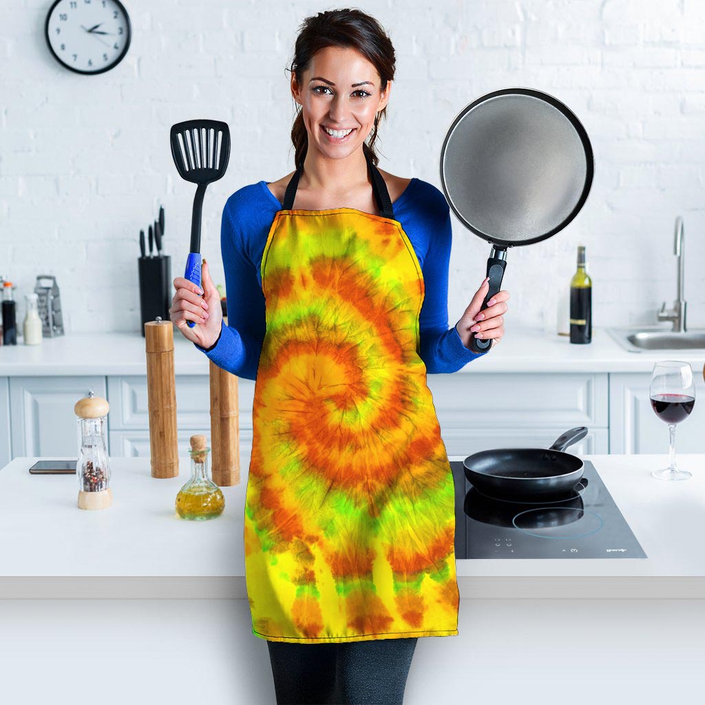 Yellow Tie Dye Women's Apron-grizzshop
