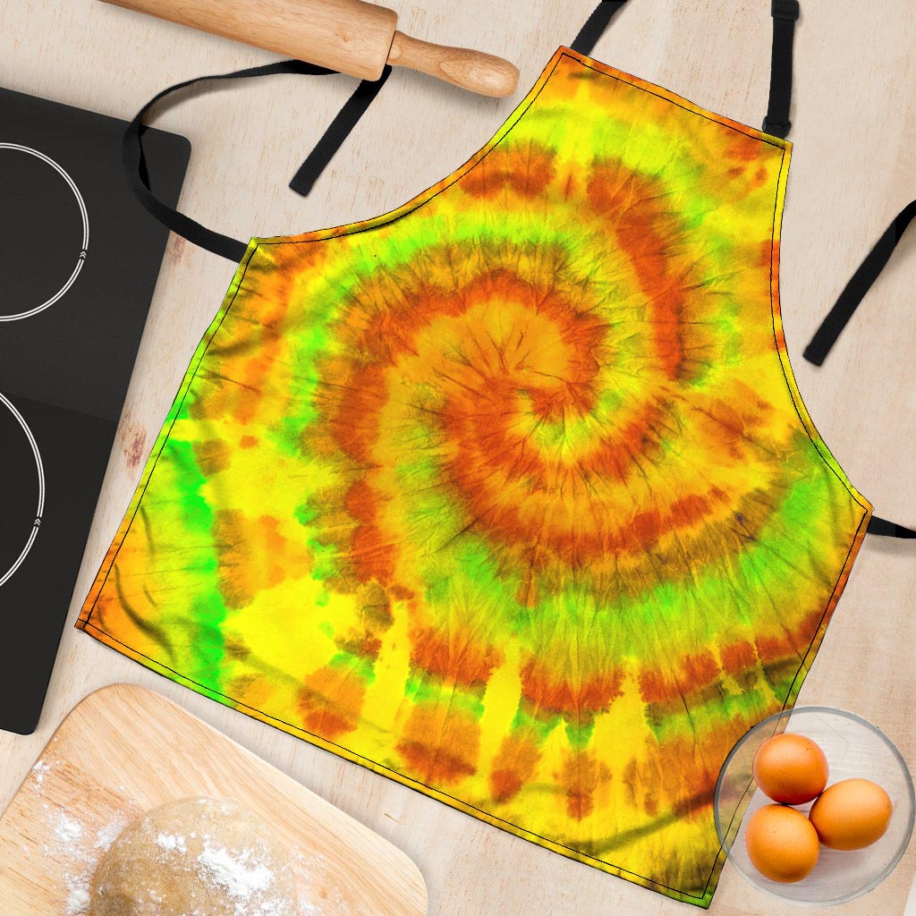 Yellow Tie Dye Women's Apron-grizzshop