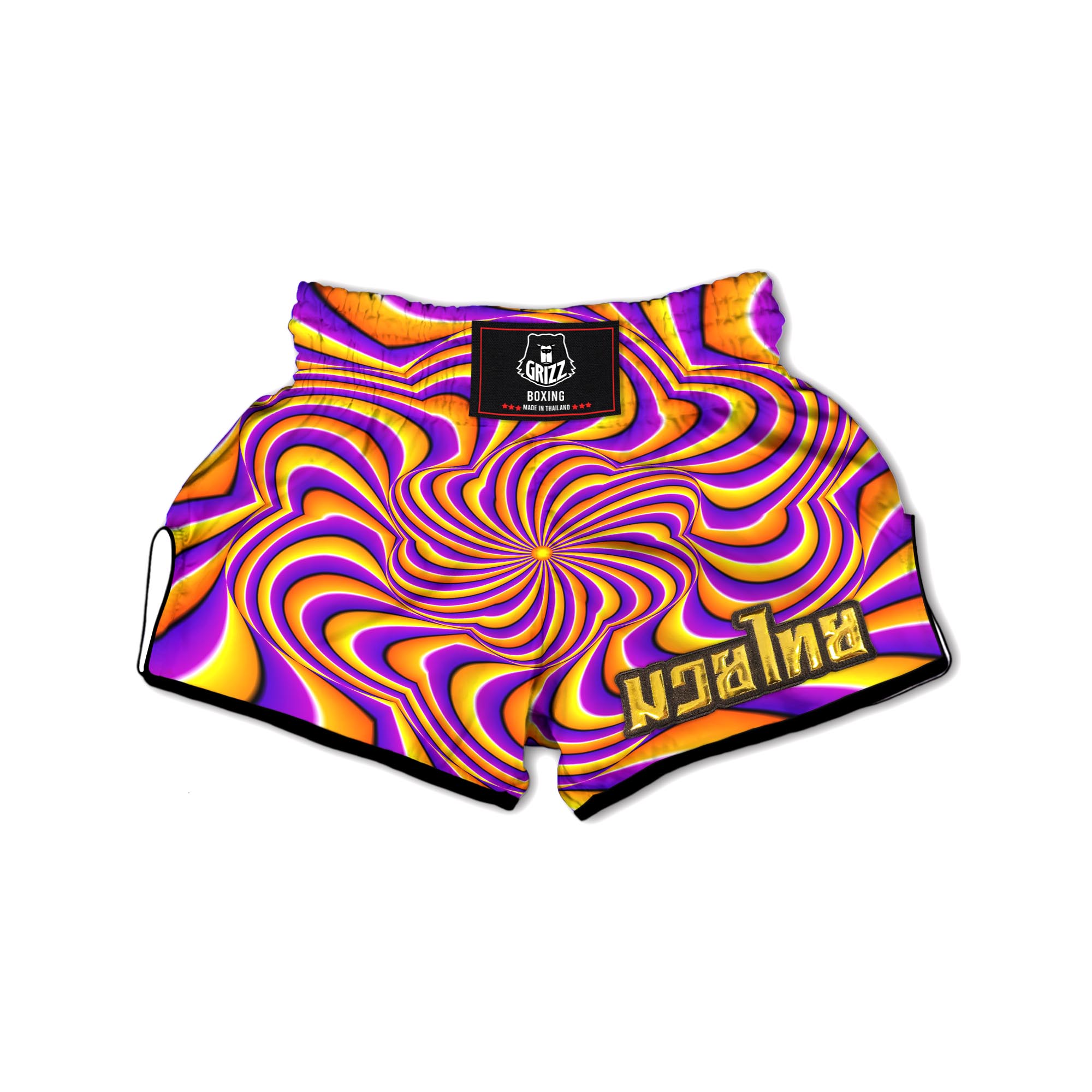 Moving Optical Illusion Twisted Spiral Muay Thai Boxing Shorts main image 1