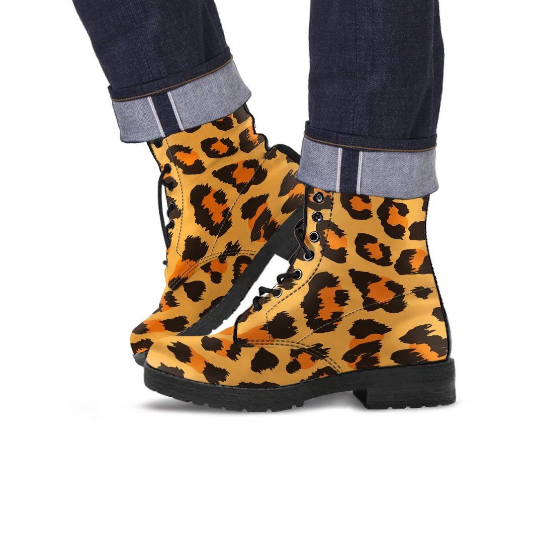 Yellow Cheetah Men's Boots-grizzshop
