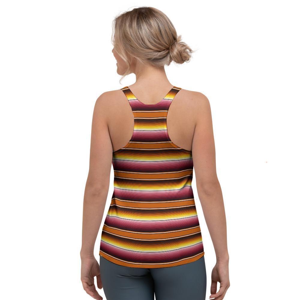 Yellow Mexican Baja Women's Racerback Tank Top-grizzshop
