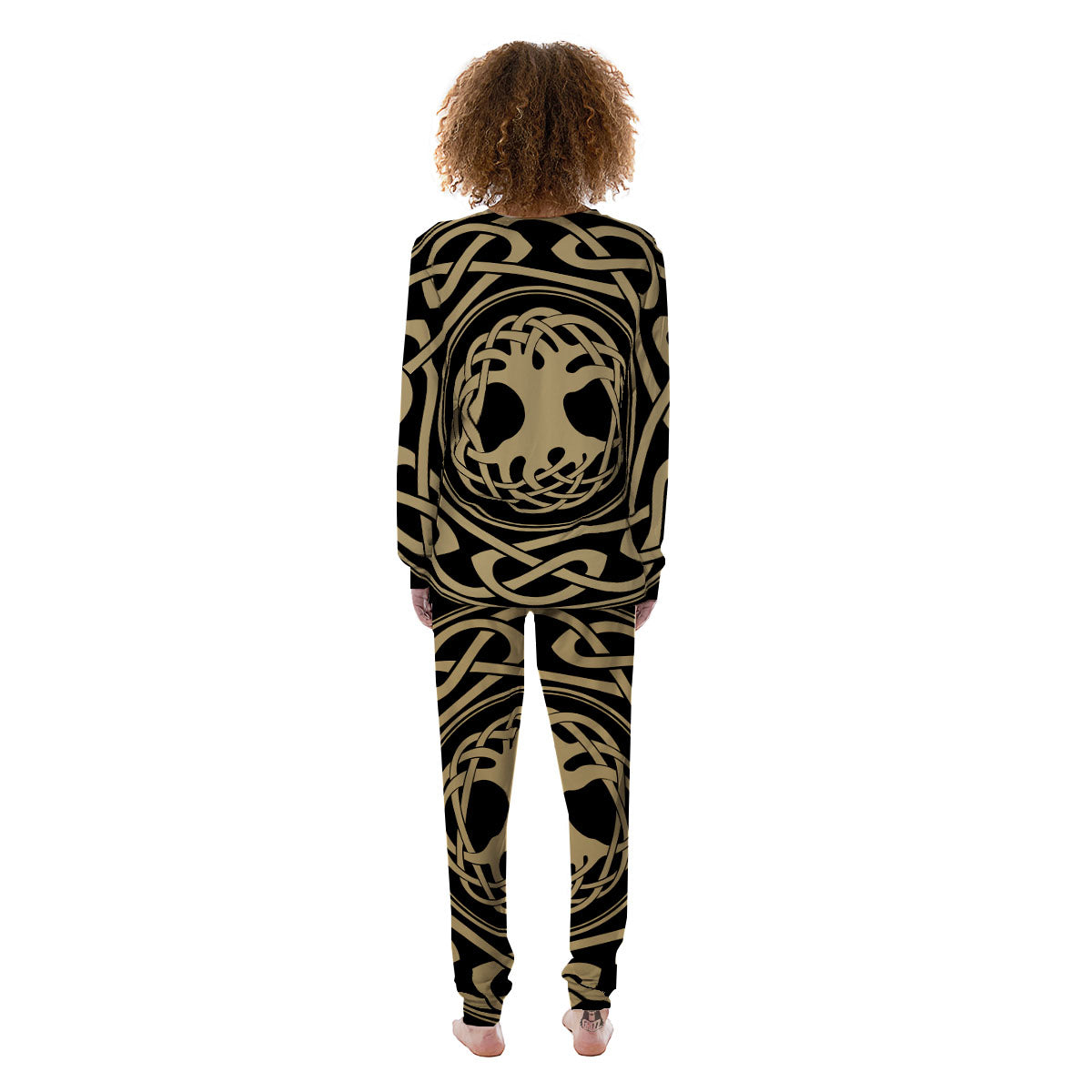Yggdrasil Scandinavian Print Women's Pajamas-grizzshop
