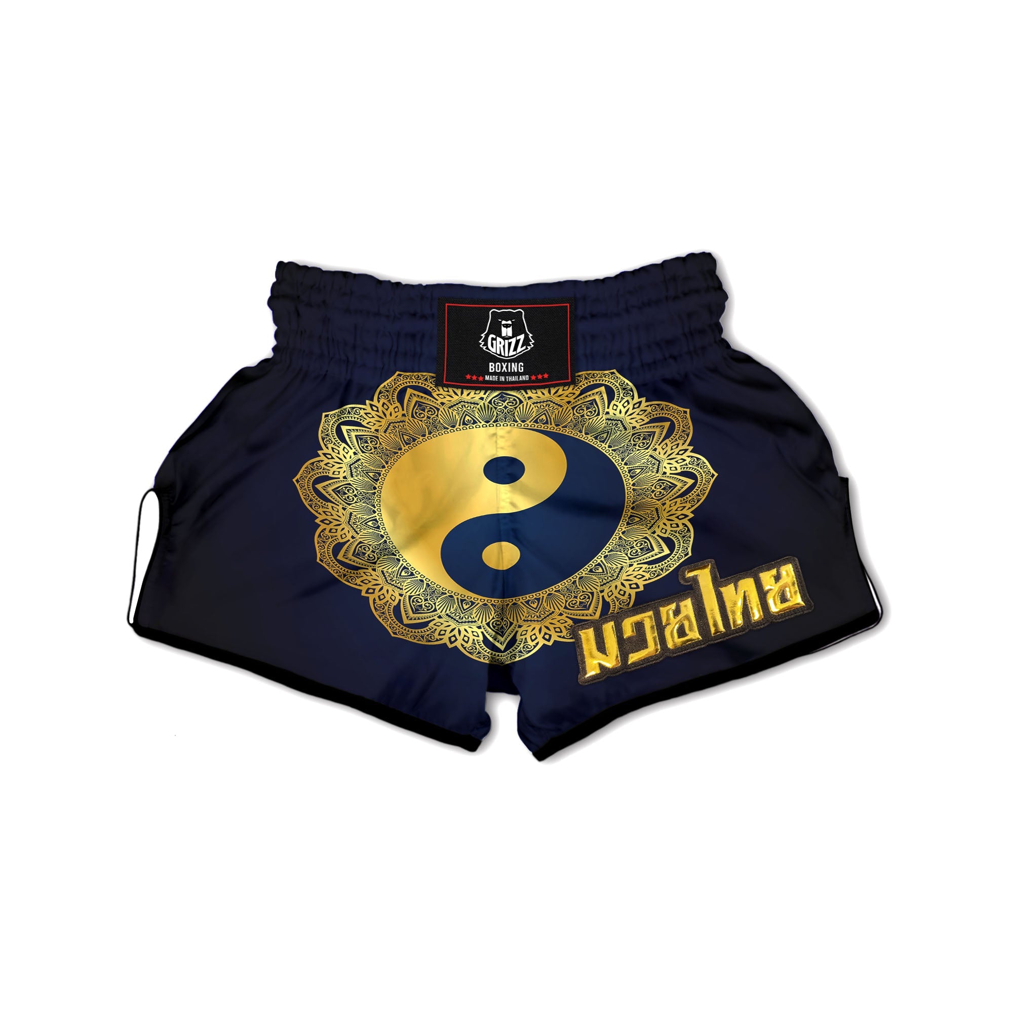 Star of David Stained Glass Print Muay Thai Boxing Shorts main image 1