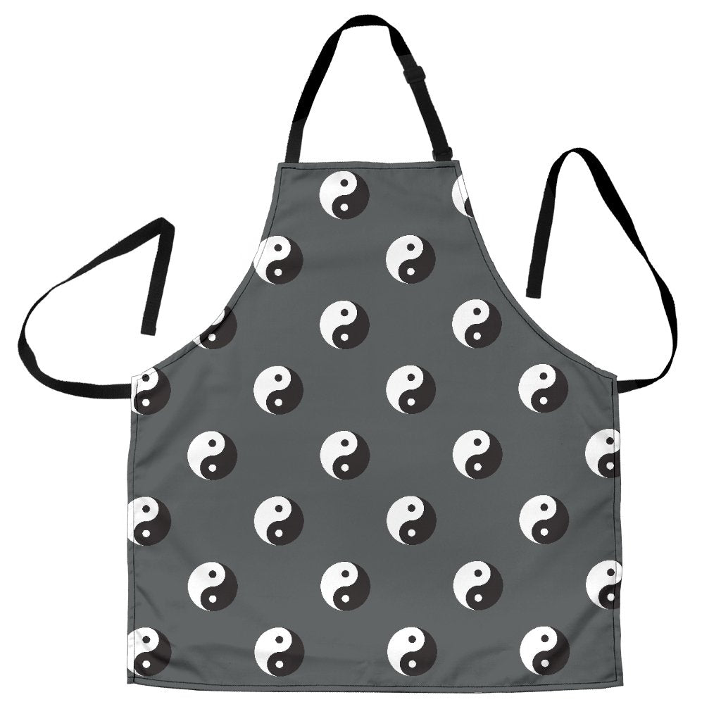 Yin Yang Pattern Print Men's Apron-grizzshop