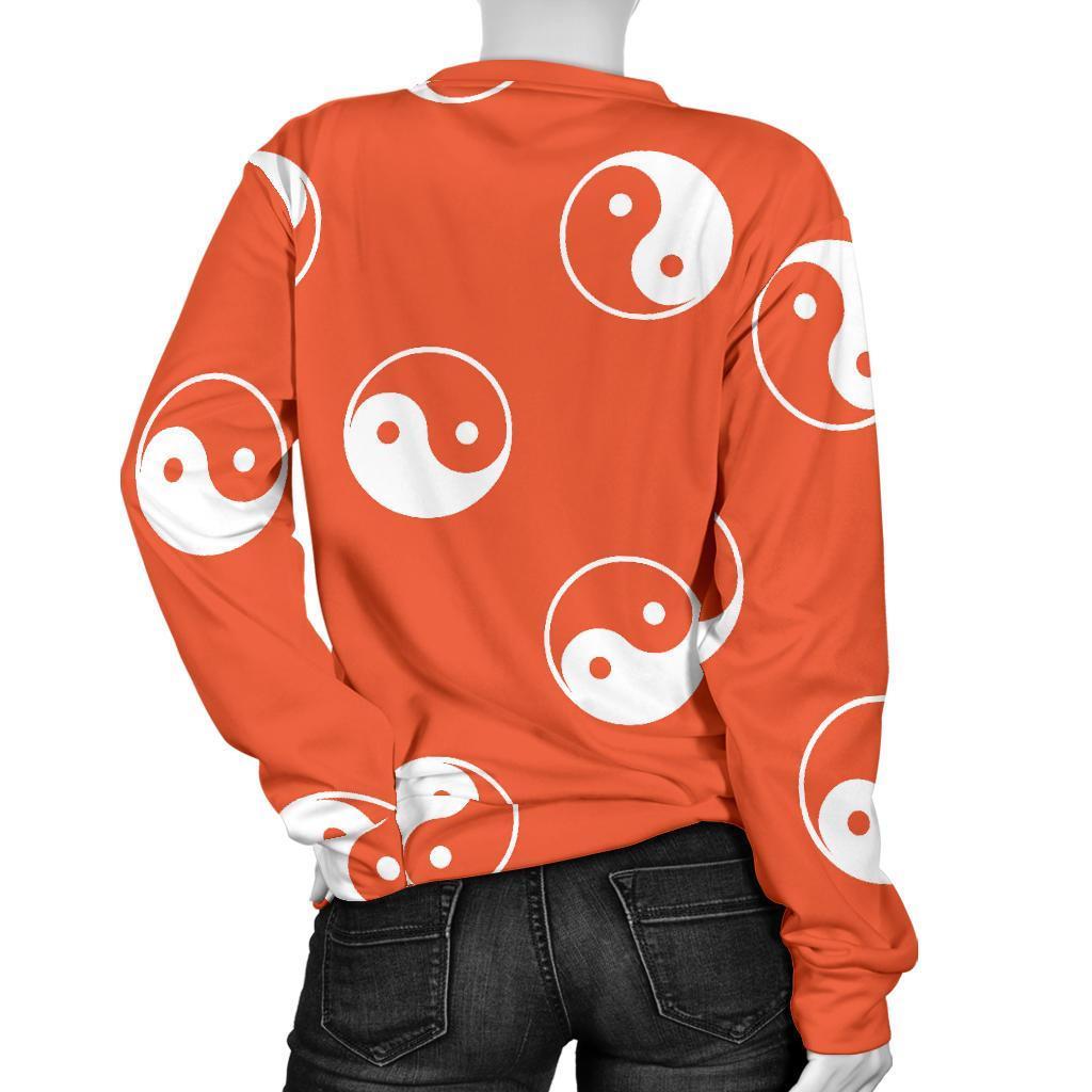 Yin Yang Print Pattern Women's Sweatshirt-grizzshop