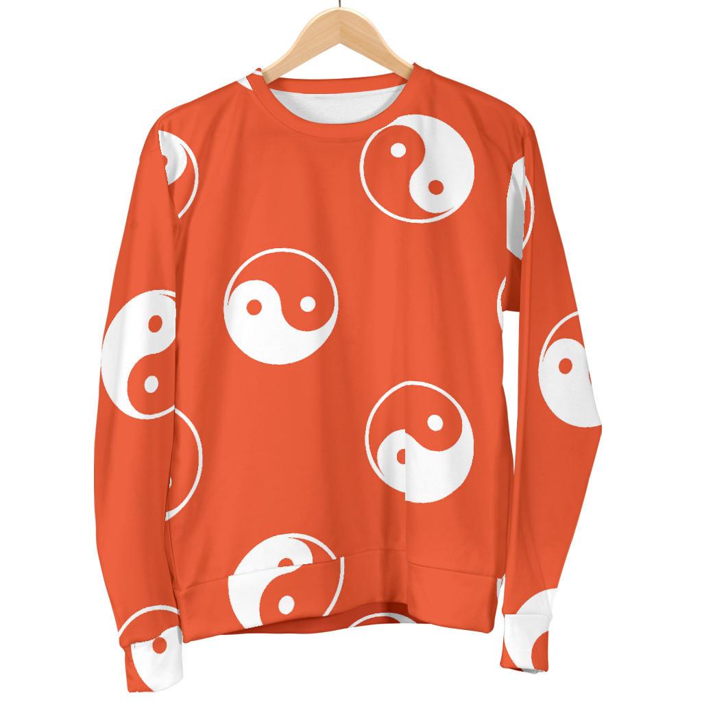 Yin Yang Print Pattern Women's Sweatshirt-grizzshop