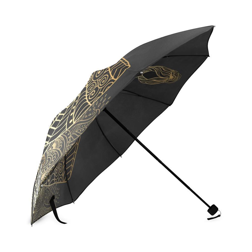 Yoga Elephant Mandala Foldable Umbrella-grizzshop