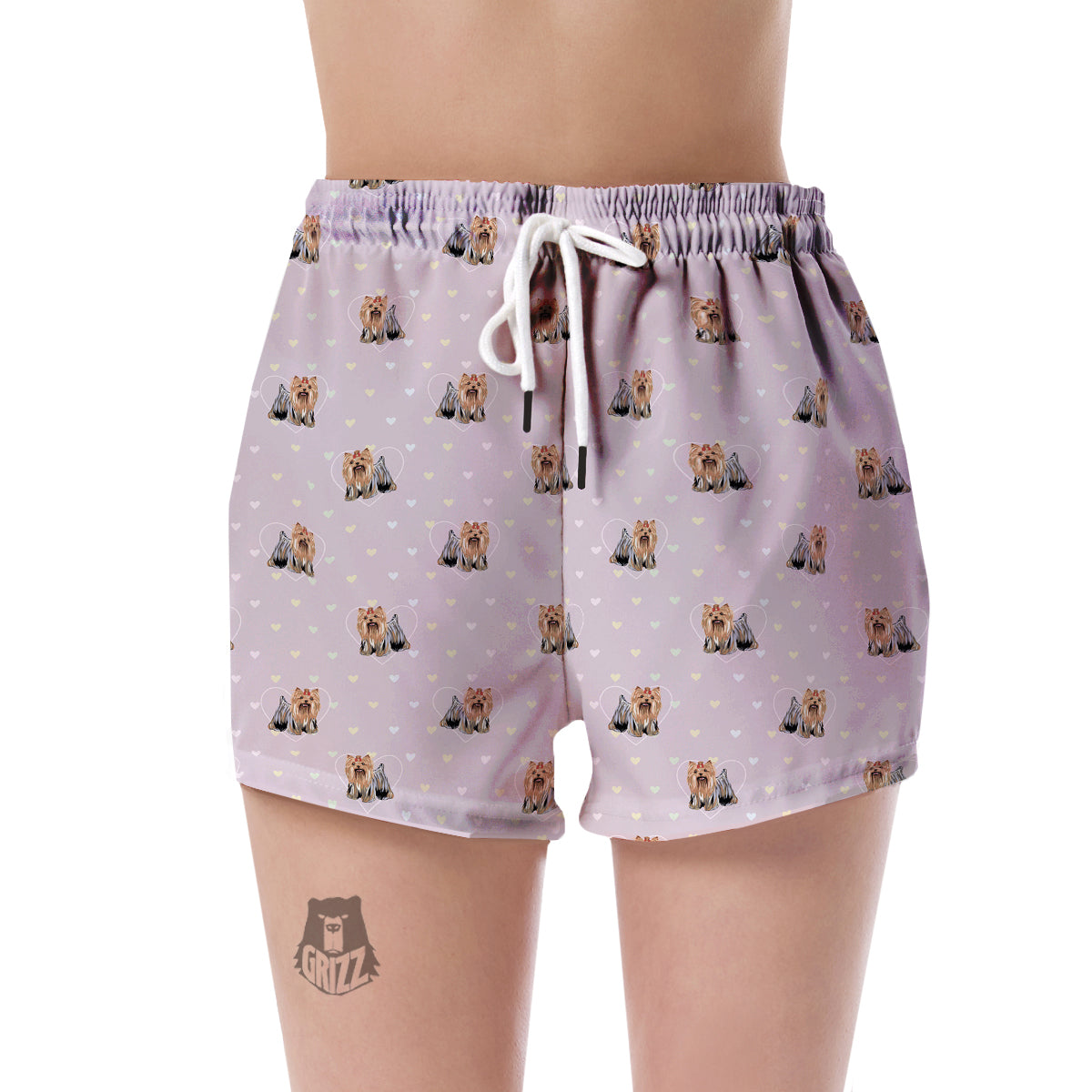 Yorkshire Terrier Dog Puppy Pattern Print Women's Shorts-grizzshop