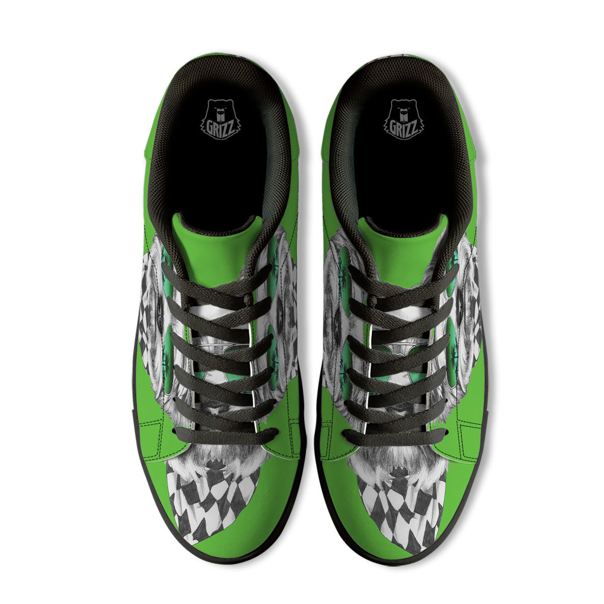 Yorkshire Terrier Sunglasses Print Black Low Top Sneakers-grizzshop