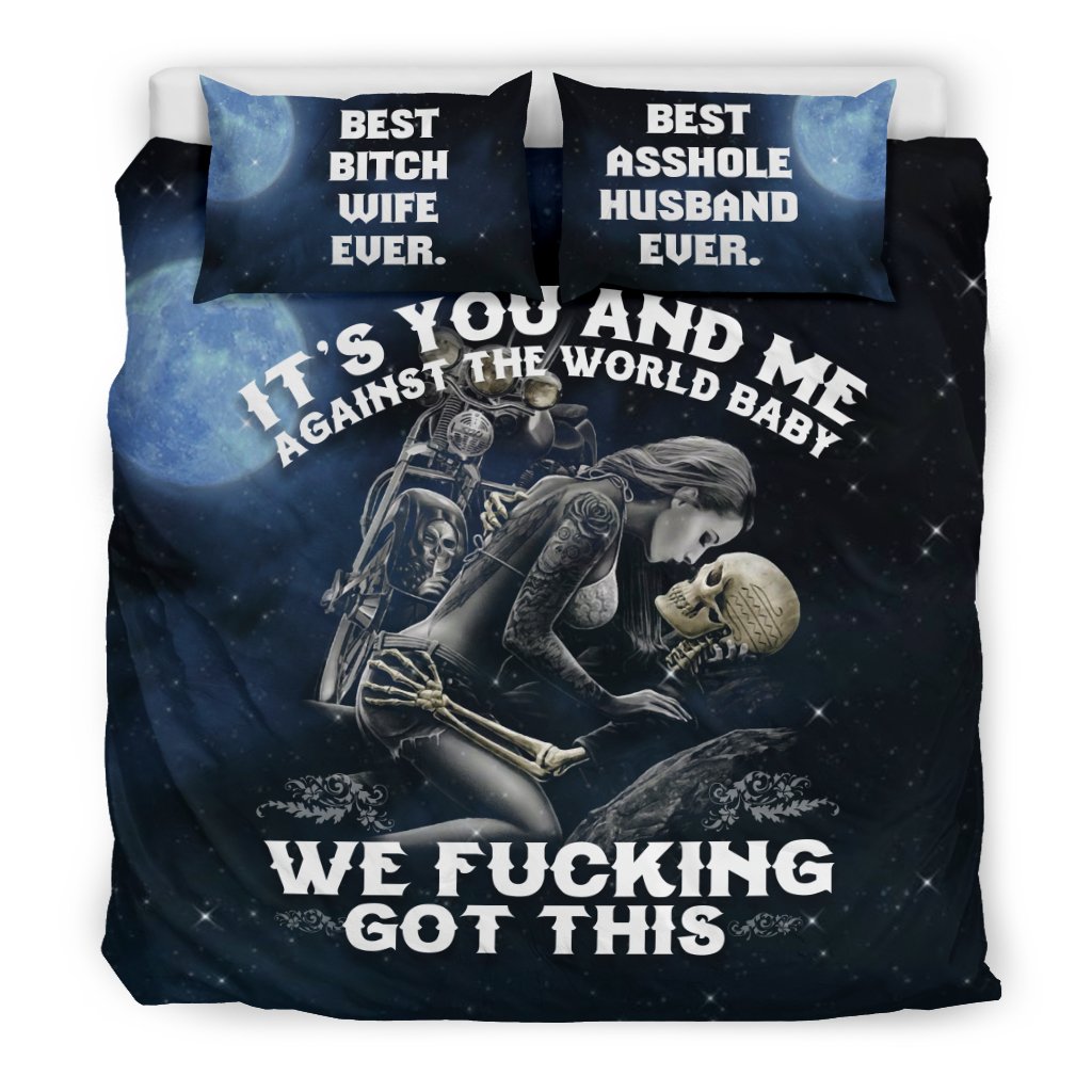 You and me against the world... Pillow & Duvet Covers Bedding Set-grizzshop