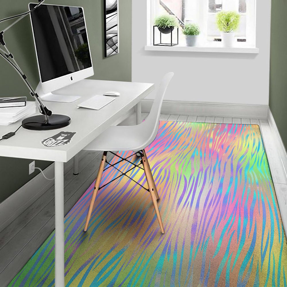Zebra Pastel Print Pattern Floor Mat-grizzshop