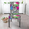 Zebra Pattern Print Chair Cover-grizzshop