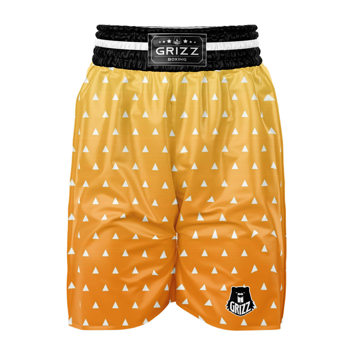 Zenitsu Print Pattern Boxing Shorts-grizzshop