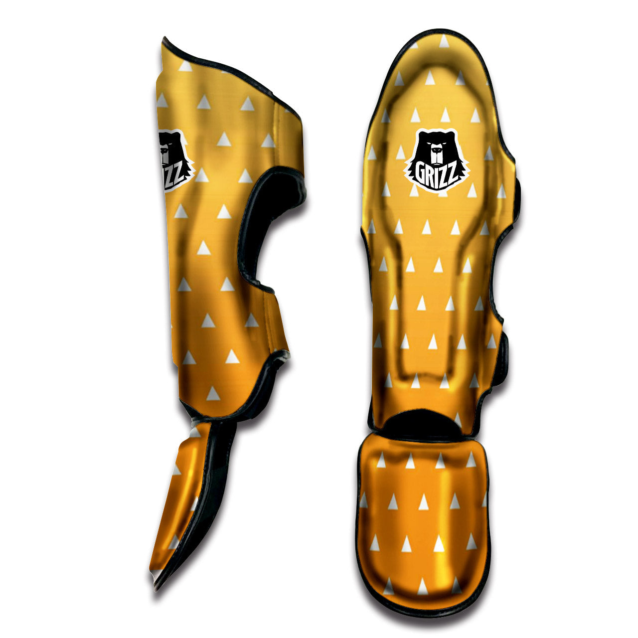 Zenitsu Print Pattern Muay Thai Shin Guards-grizzshop