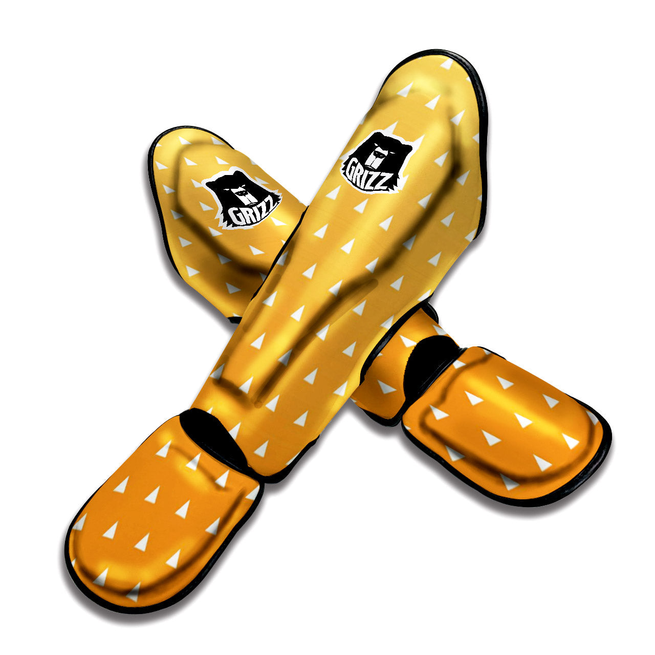Zenitsu Print Pattern Muay Thai Shin Guards-grizzshop