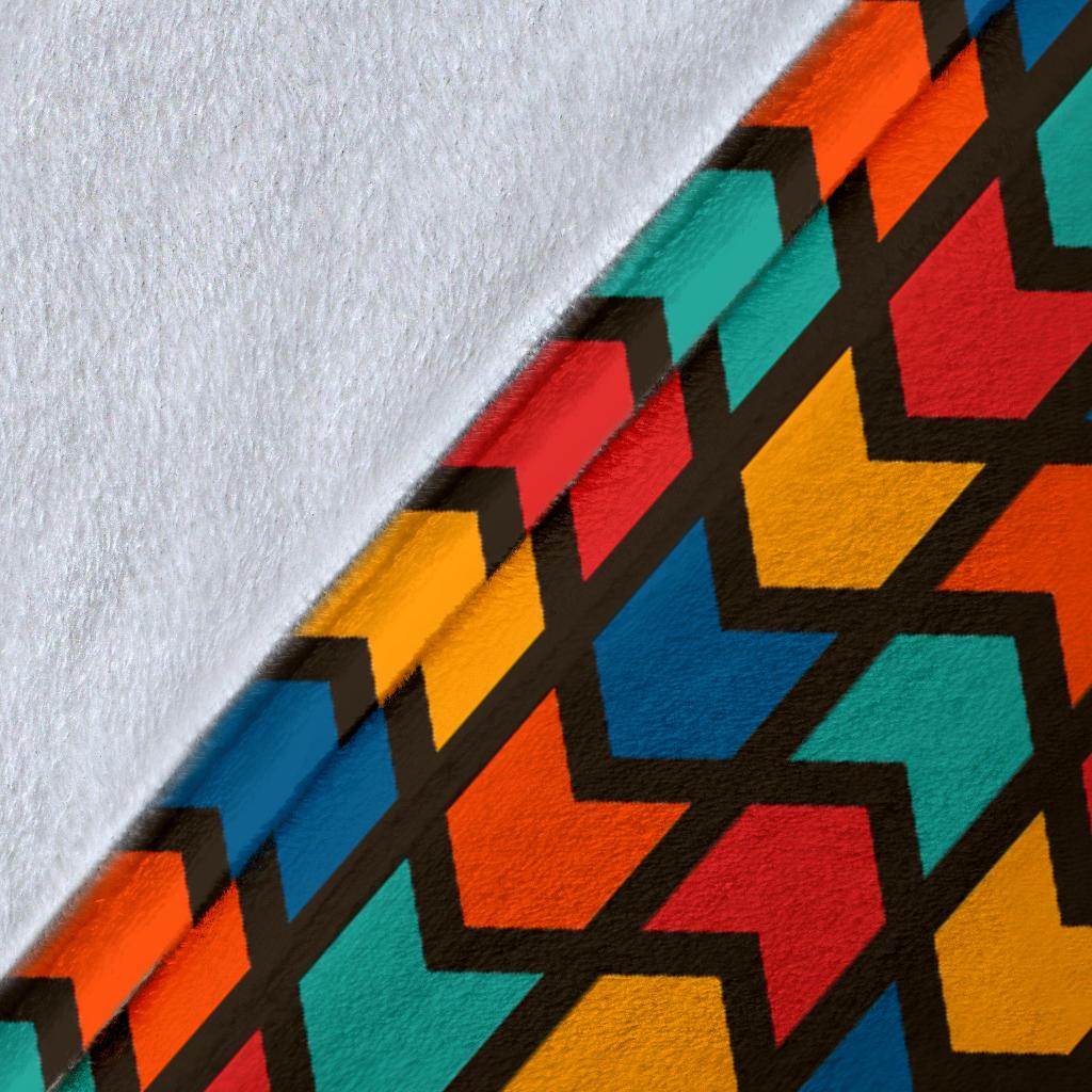 Zig Zag Colorful Pattern Print Blanket-grizzshop