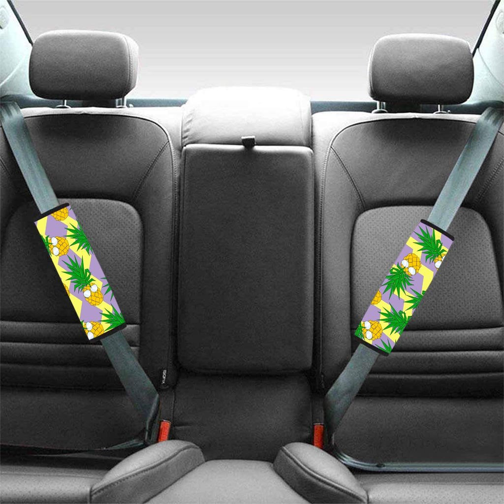 Zig Zag Pineapple Print Seat Belt Cover-grizzshop