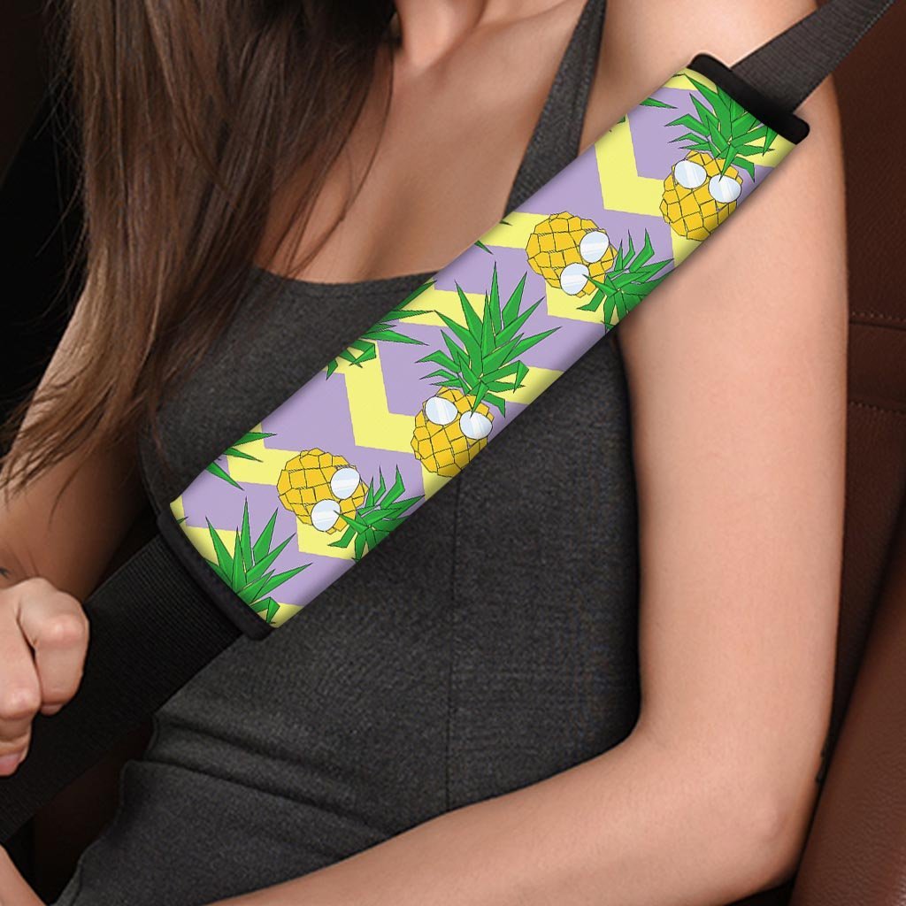 Zig Zag Pineapple Print Seat Belt Cover-grizzshop