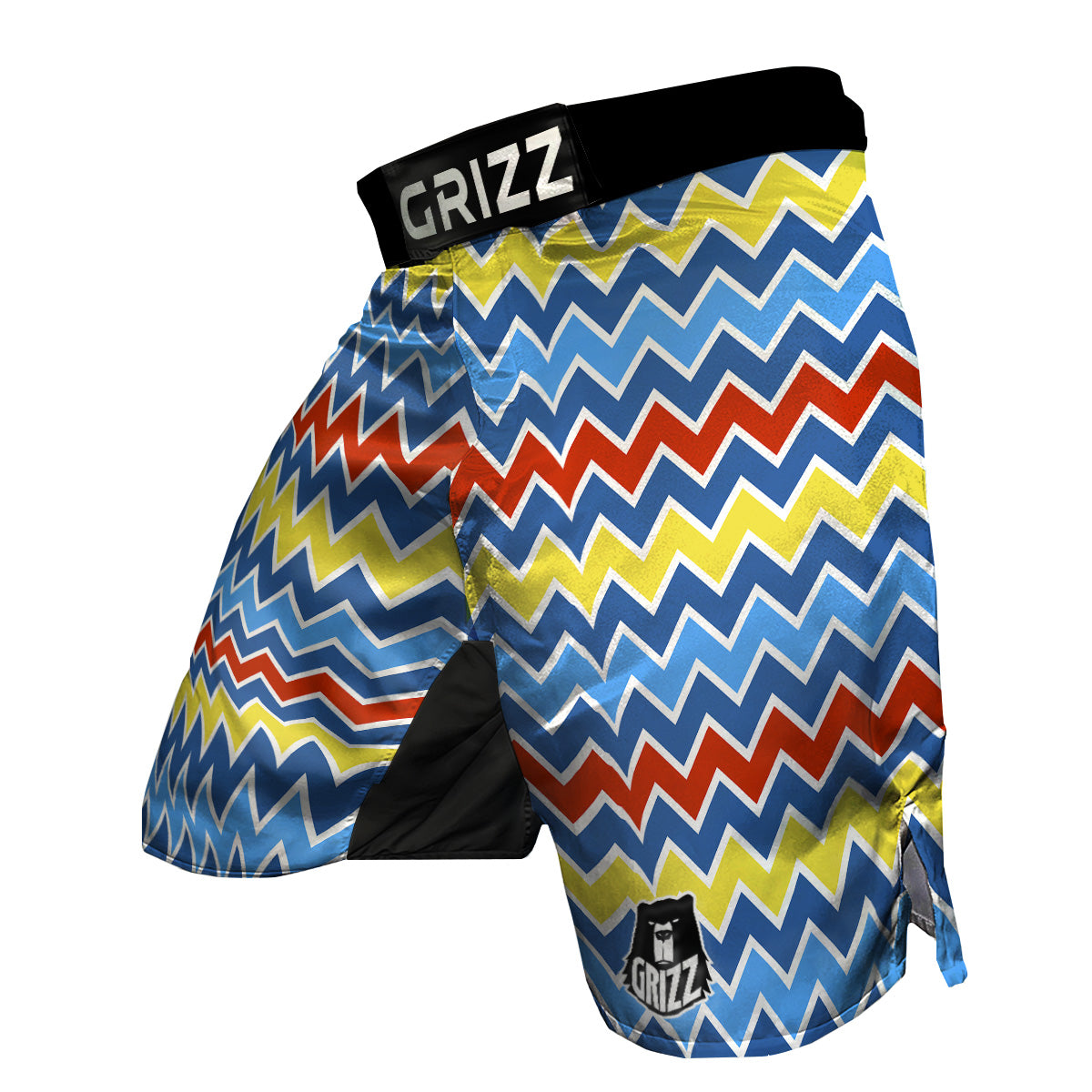 Zigzag Autism Awareness Color Print Pattern MMA Shorts-grizzshop