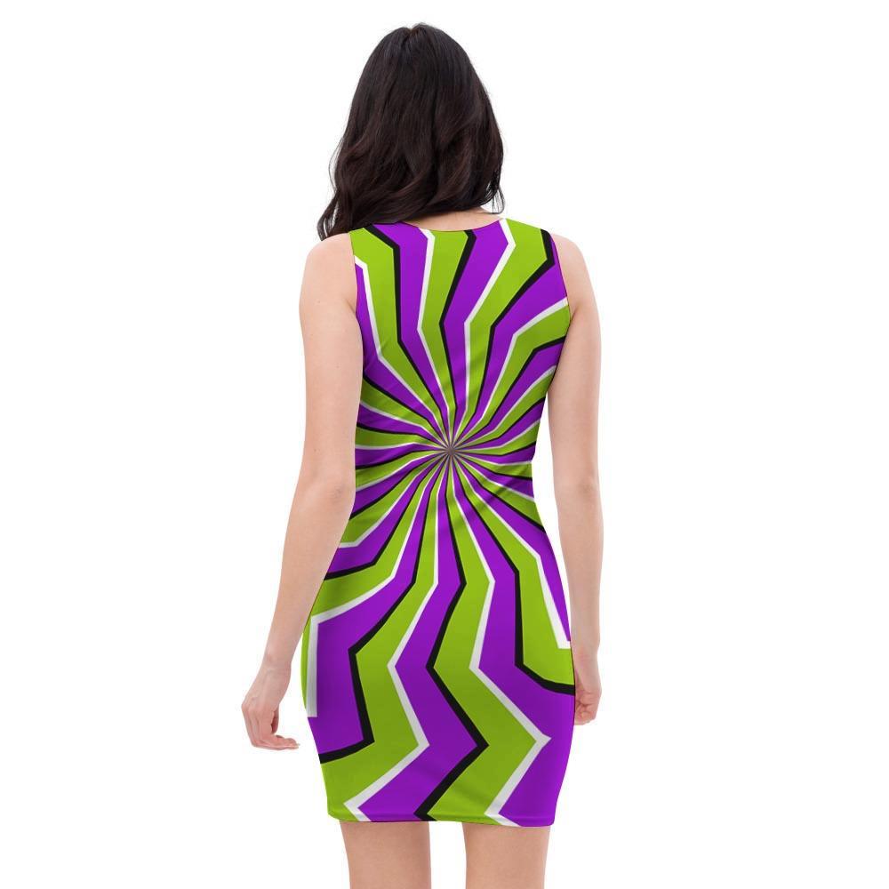 Zigzag Optical illusion Bodycon Dress-grizzshop