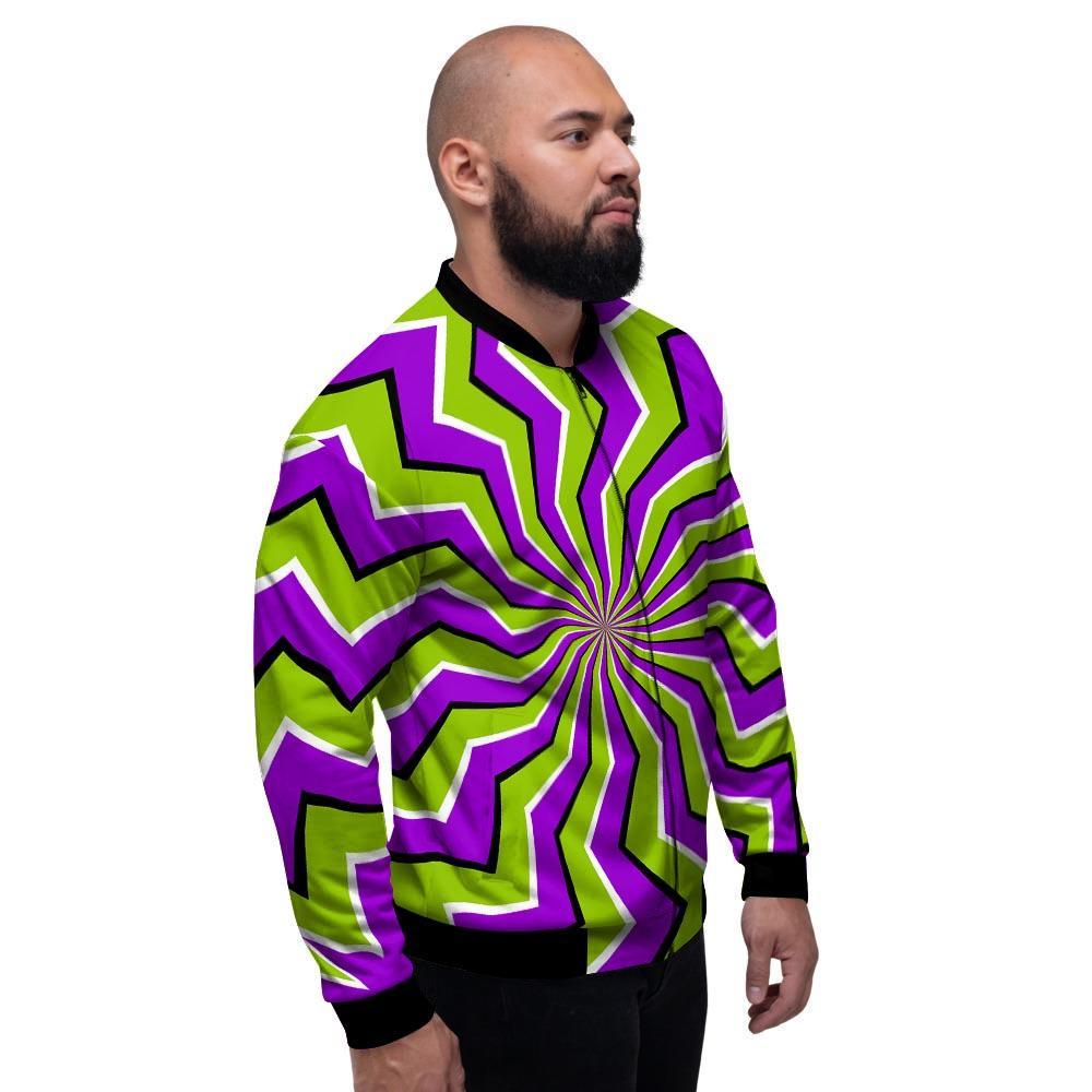 Zigzag Optical illusion Men's Bomber Jacket-grizzshop