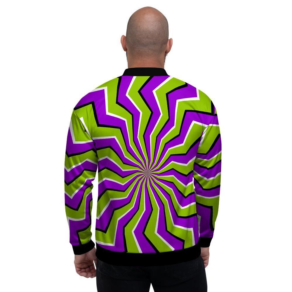 Zigzag Optical illusion Men's Bomber Jacket-grizzshop