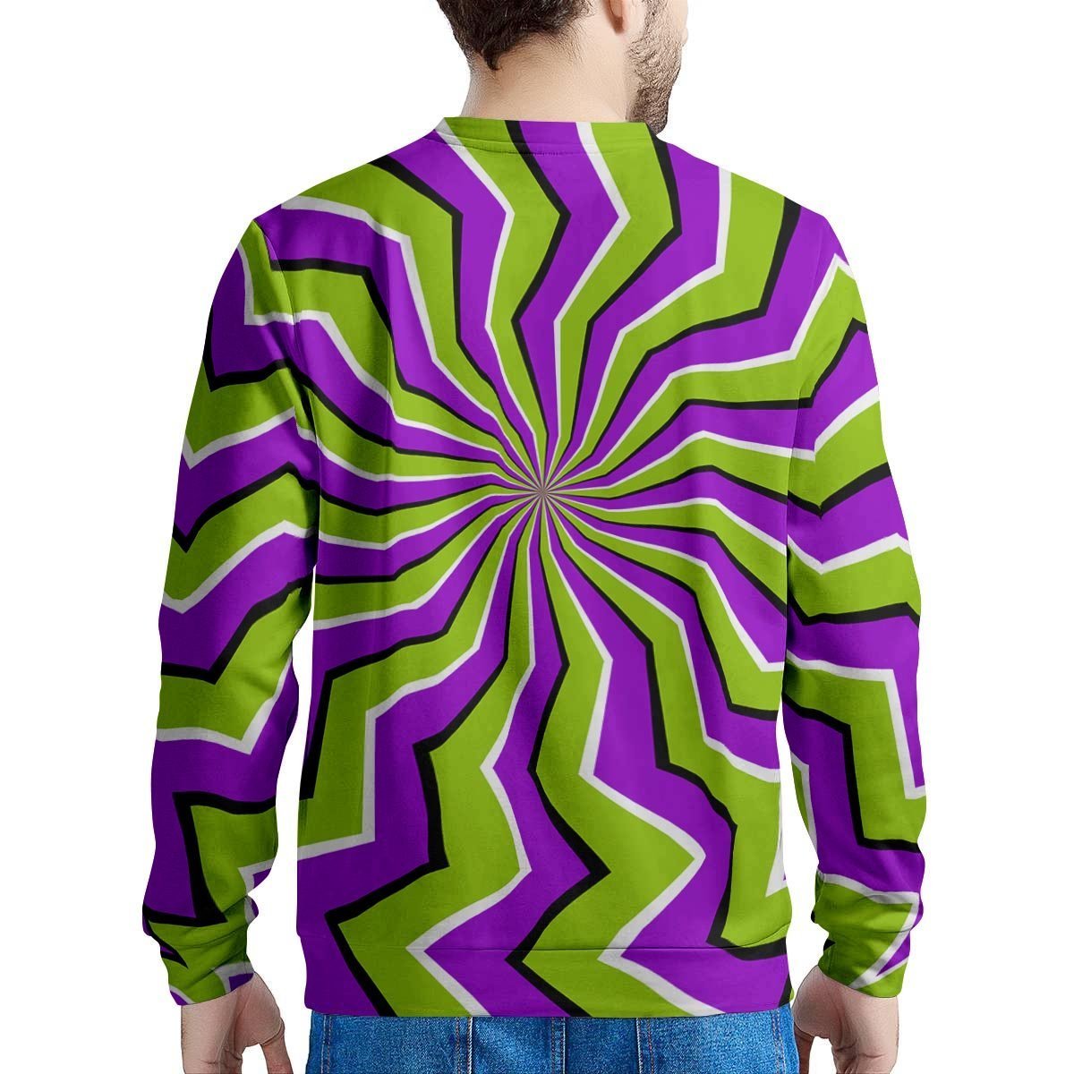Zigzag Optical illusion Men's Sweatshirt-grizzshop