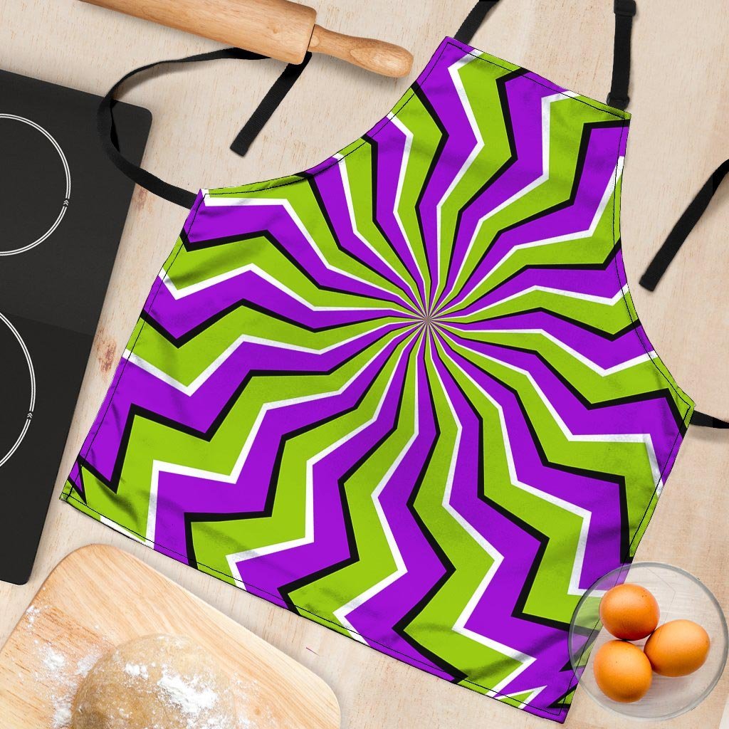 Zigzag Optical illusion Women's Apron-grizzshop