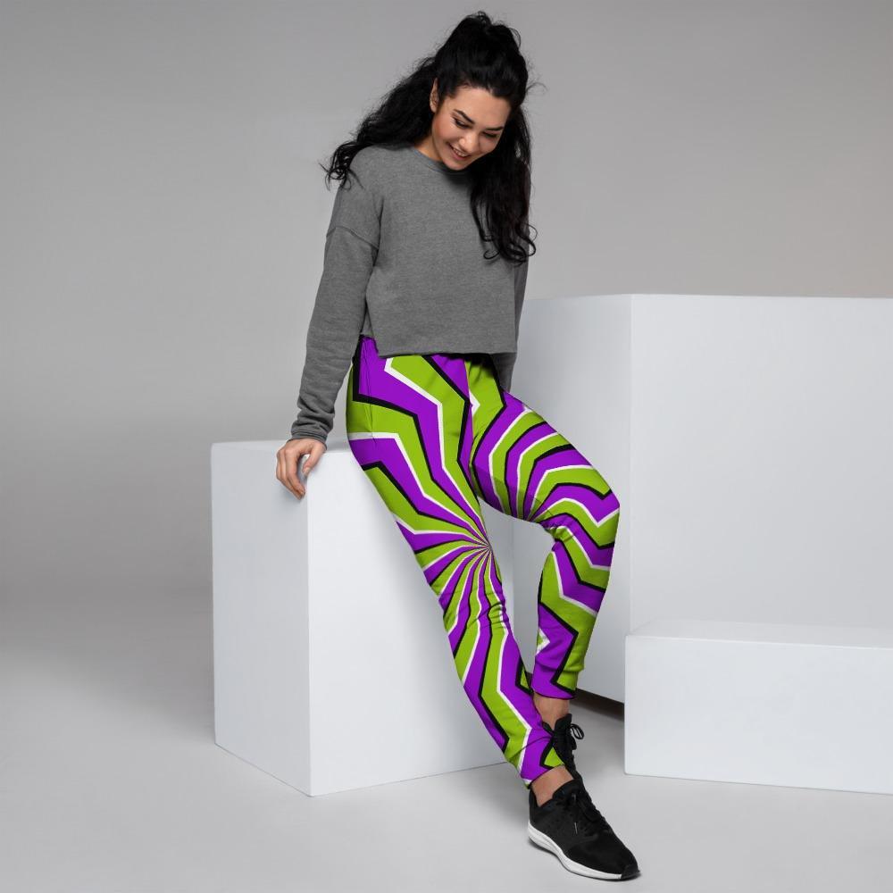Zigzag Optical illusion Women's Joggers-grizzshop