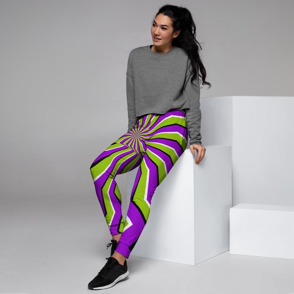 Zigzag Optical illusion Women's Joggers-grizzshop